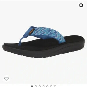 New Teva Unisex-Child Voya Flip flop Sandal blue & black 
Size 1 & 3
Retail $32